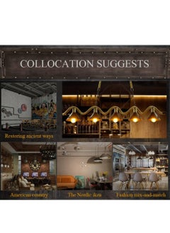 Next Life 5 Head Rope Pendant Light Vintage Chandelier Fitting for Cafe Restaurant And Home Decoration  - Image 2