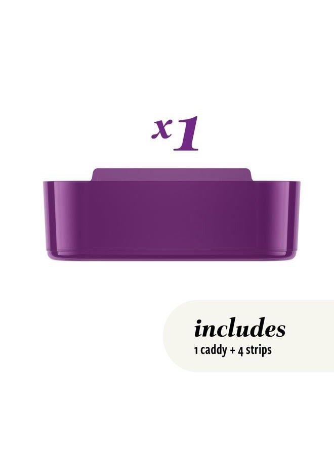 Command Clear Caddy, Candied Plum, 1 Caddy, 4 Strips, Damage Free Organization Wall Mount to Cabinet, Kitchen, Pantry, Closet, or Under Sink, Holds up to 4 lb - Image 3