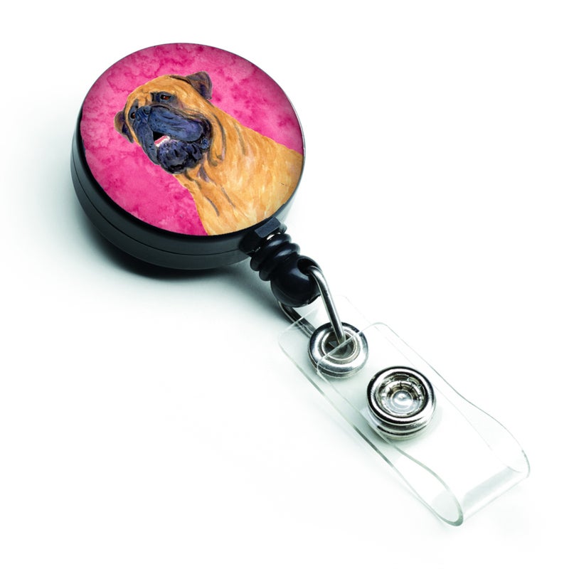Caroline's Treasures Bedlington Terrier Retractable Badge Reel or ID Holder with Clip (SS4796-PK-BR)