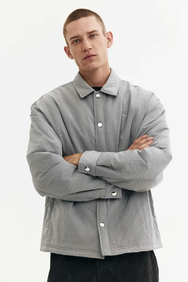 H&M Relaxed Fit Padded nylon overshirt