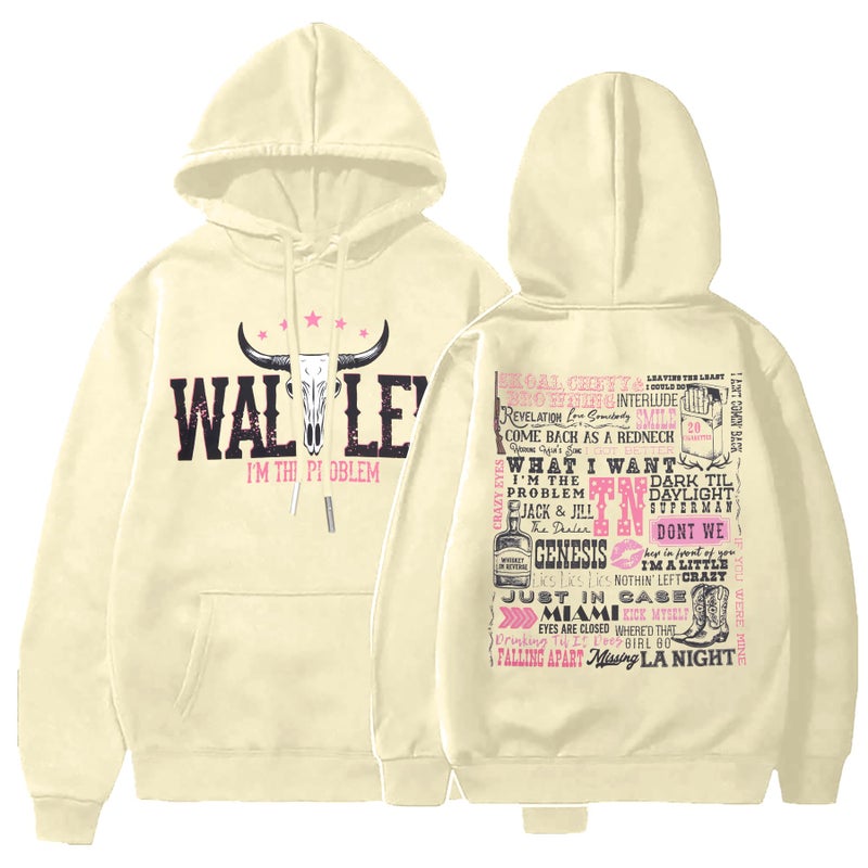 BANGELY Western Hoodie Women Rodeo Cow Skull Graphic Shirt Country Concert Vintage Sweatshirt Cowboy Long Sleeve Pullover - Image 1