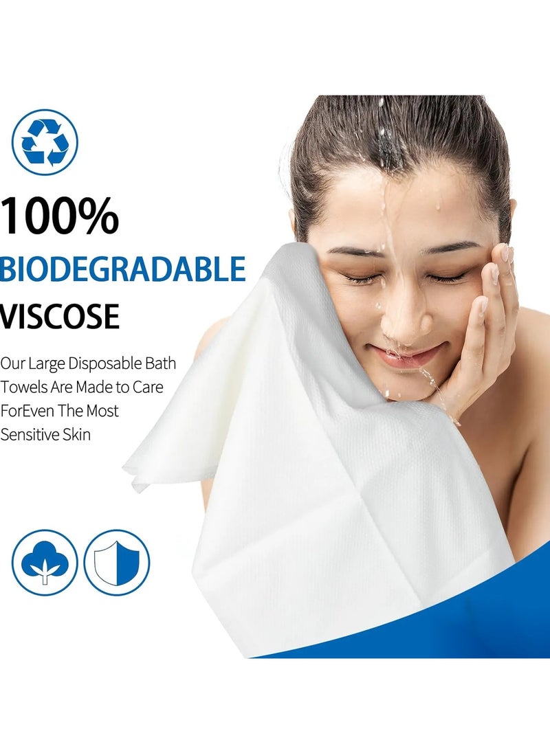 10 Pack Disposable Bath Towels  (55 X27.5 Inches)