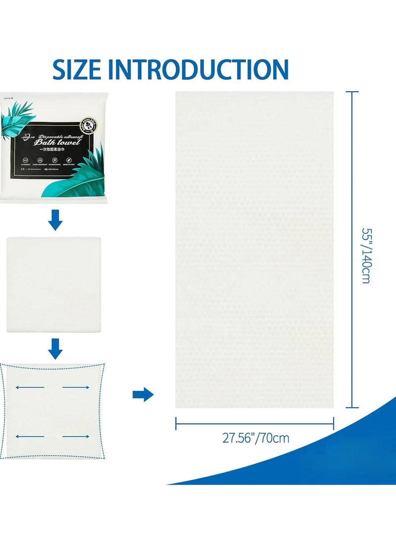 10 Pack Disposable Bath Towels  (55 X27.5 Inches)
