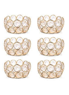 Excefore Glass Candle Holder, Tea Light Holder, 2.67" Perfect Centerpieces for Wedding, Party, Home Decor (6 Pieces)  - Image 1