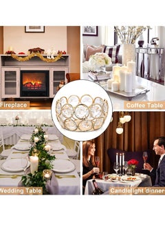 Excefore Glass Candle Holder, Tea Light Holder, 2.67" Perfect Centerpieces for Wedding, Party, Home Decor (6 Pieces)  - Image 5