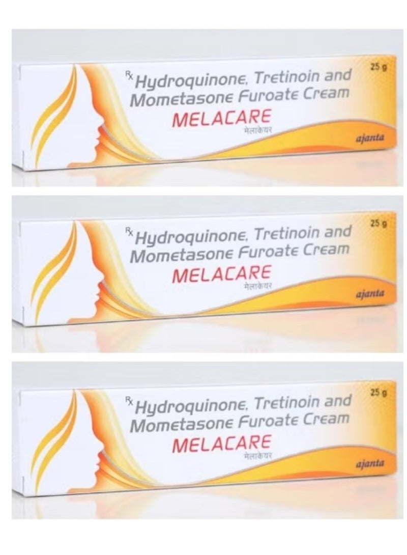 Ajanta كريم ميلاكير للوجه للتصبغات الجلدية والبقع الداكنة والتجاعيد 25 جرام 3 قطع