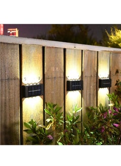 Rewell 6 Lamp Beads LED Solar Outdoor Waterproof Warm Light Wall Lamps Light the Yard and Garden  - Image 2