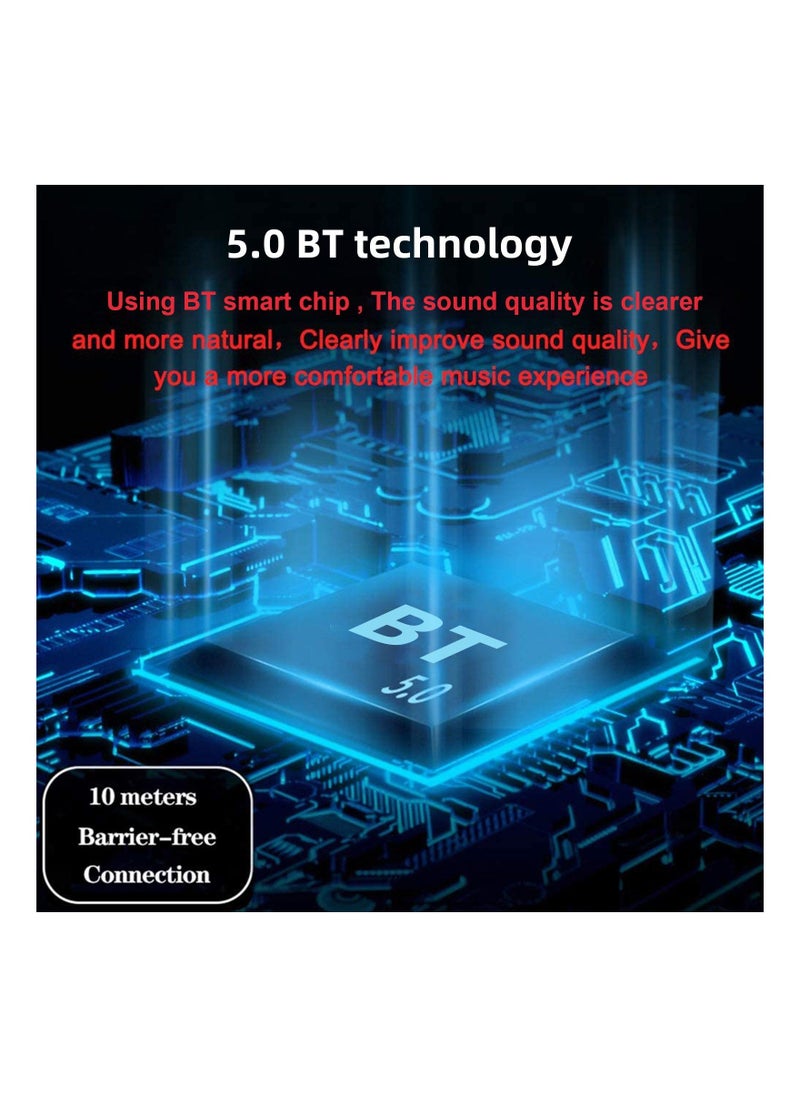 Generic - Wireless HiFi Speaker Computer Game Subwoofer Bluetooth Speaker 3600mAh Sound Bar Stereo Music Player Clock 3D Stereo Bass Surround Sound Box 3.5mm Audio Input for PC Laptop - Image 1