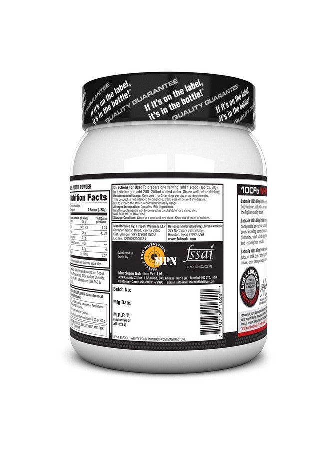 LABRADA 100% Whey Protein Concentrate, Post Workout, 26G Protein, 0G Sugar, Chocolate, 2.2 Lbs  - Image 3