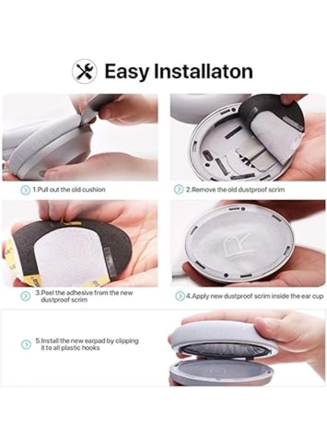 وسائد أذن بديلة لسماعات Bose 700 وNC700، مصنوعة من إسفنج الميموري فوم عالي الجودة ومغطاة بجلد ناعم ومتين لراحة فائقة أثناء الاستخدام الطويل، سهلة التركيب وتوفر عزلًا ممتازًا للصوت، تأتي في عبوة تحتوي على زوج واحد باللون الرمادي – وسائد بديلة لسماعات بوز – وسائد أذن ميموري فوم – وسائد جلدية مريحة للسماعات - Image 5