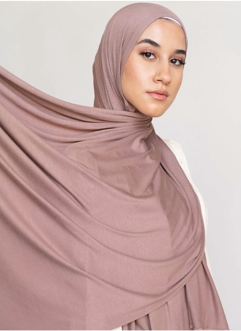 Perfectory - PERFECTORY Soft Stretch Jersey Hijabs, Effortless Style and Comfort, Curated Collection- Taupe - Image 1