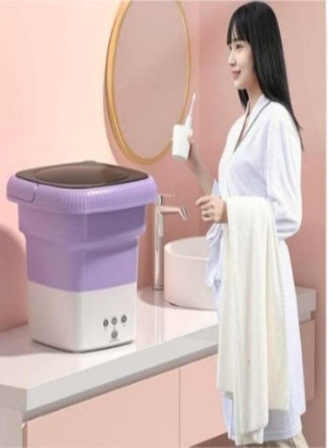 Zoom Plus Portable Washing Machine, Mini Foldable Washer,Spin Dryer Small Foldable Bucket Washer, Suitable for Apartment Dorm,Travelling - Image 4
