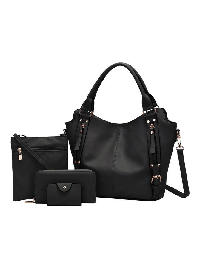 Soperwillton Purses for Women Large Shoulder Handbag Tote PU Leather Hobo Crossbody Bag Ladies Wallet Set 4pcs - Image 1