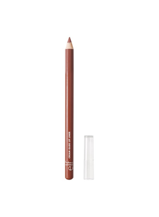 elf e.l.f. Cream Glide Lip Liner, Highly-Pigmented Pencil For Shaping & Sculpting Lips, Semi-Matte Finish, Vegan & Cruelty-Free, Mauve Aside - Image 1