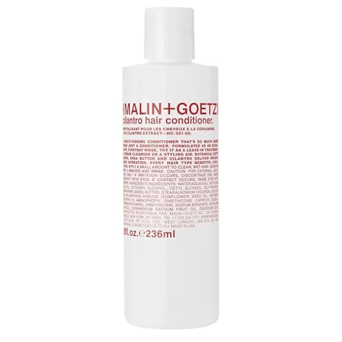 MALIN + GOETZ مالين + غويتز بلسم الشعر بالكزبرة | بلسم أساسي يومي مع مستخلص الكزبرة وزبدة الشيا والأحماض الدهنية | يرطب، يفك تشابك الشعر، يقلل التجاعيد | نباتي، خالي من التجارب على الحيوانات (8 أونصة / 16 أونصة / إعادة تعبئة) - Image 1