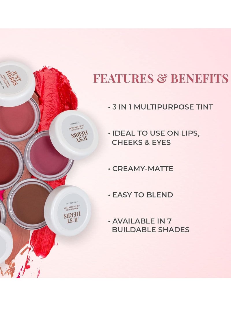 Just Herbs Just Herbs Ayurvedic Natural Lip Cheek Tint Blush  - Image 2