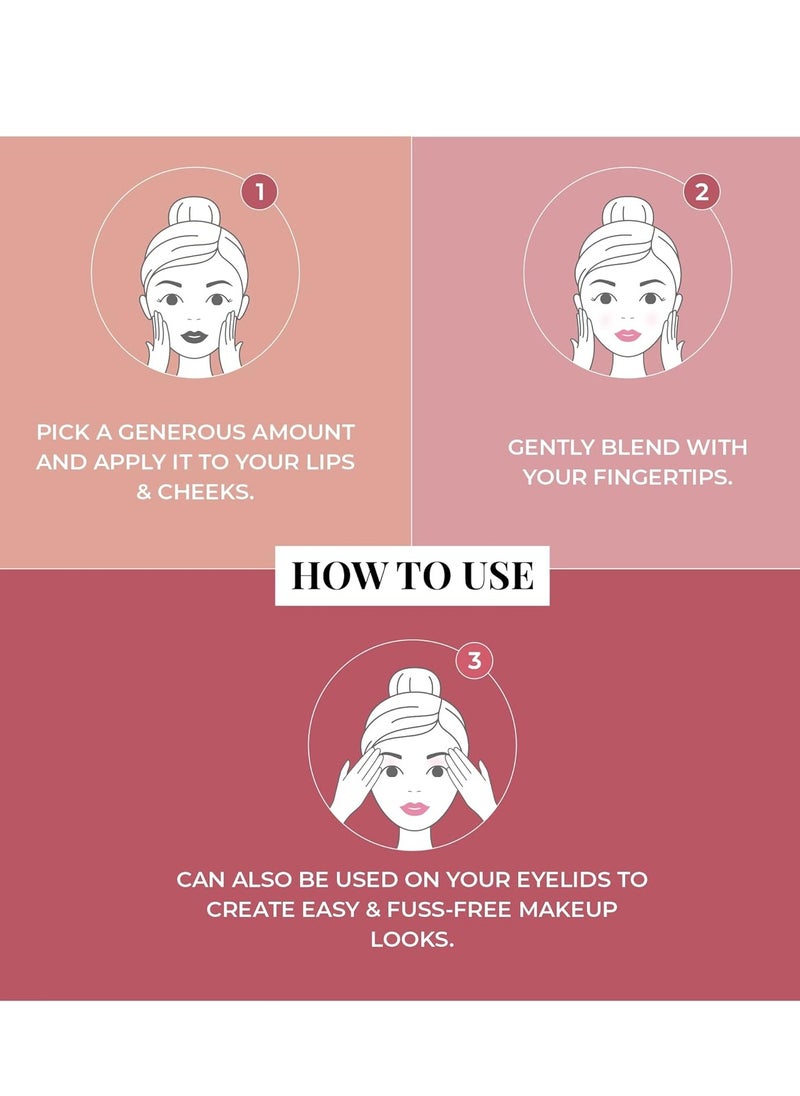 Just Herbs Just Herbs Ayurvedic Natural Lip Cheek Tint Blush  - Image 5