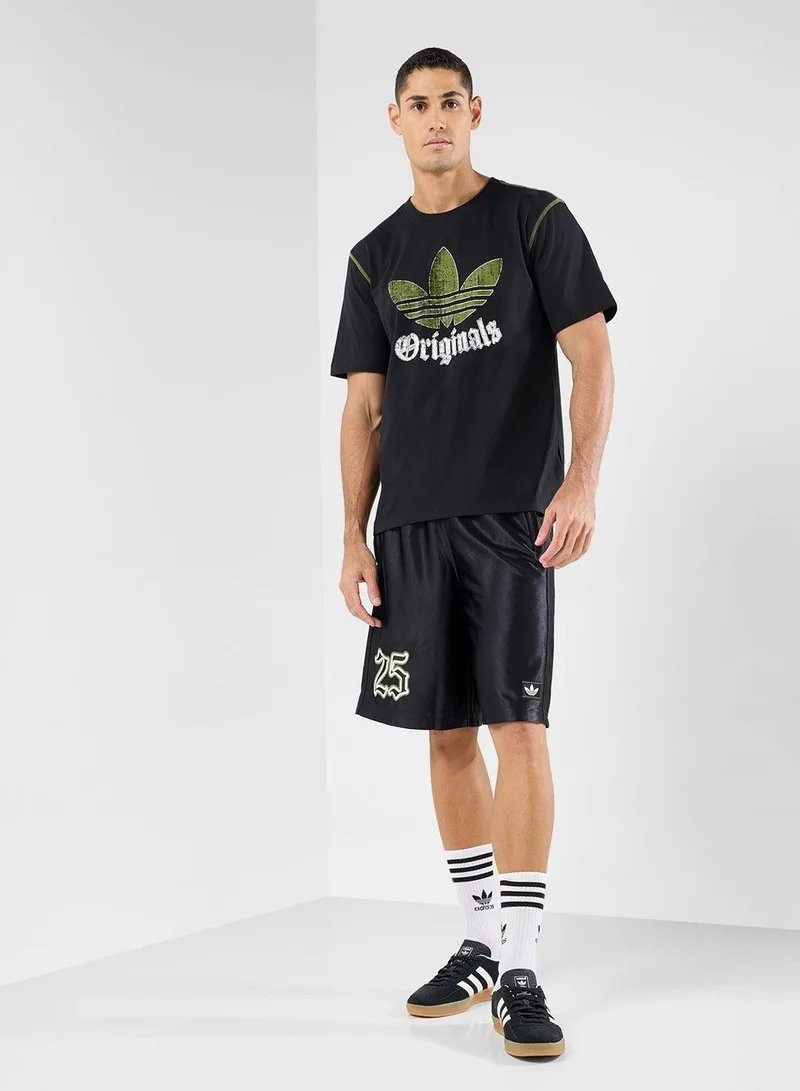 Adidas Originals Black Distressed Graphic T-Shirt for Men | Best Price UAE