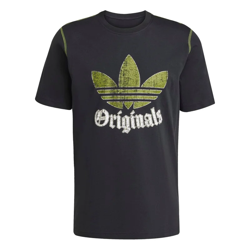 Adidas Originals Black Distressed Graphic T-Shirt for Men | Best Price UAE