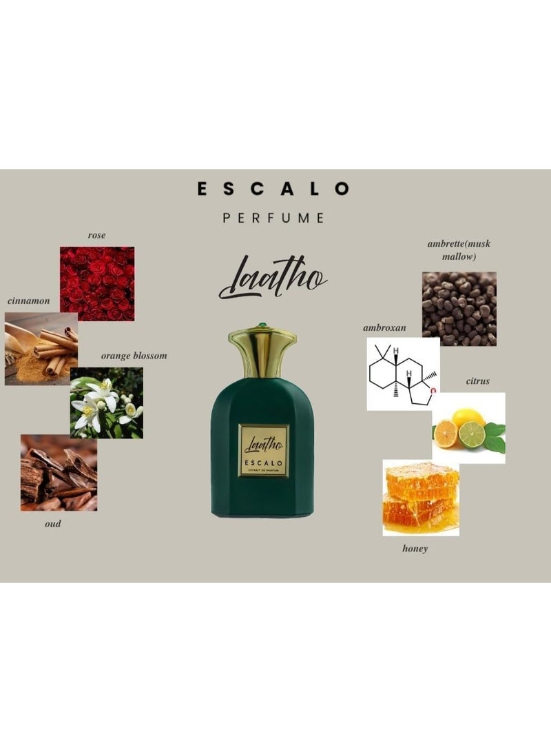ESCALO عطر إيسكالو لااثو 80 مل إكستراكت دو بارفان برغموت وزهرة الفريزيا (80 مل، لااثو) - Image 4