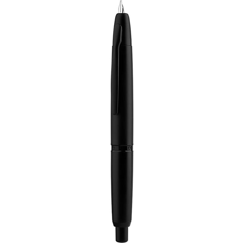erofa Majohn A1 Press Fountain Pen with Box, Retractable Extra Fine Nib Metal Matte Black Ink Pen with Converter for Writing - Image 1