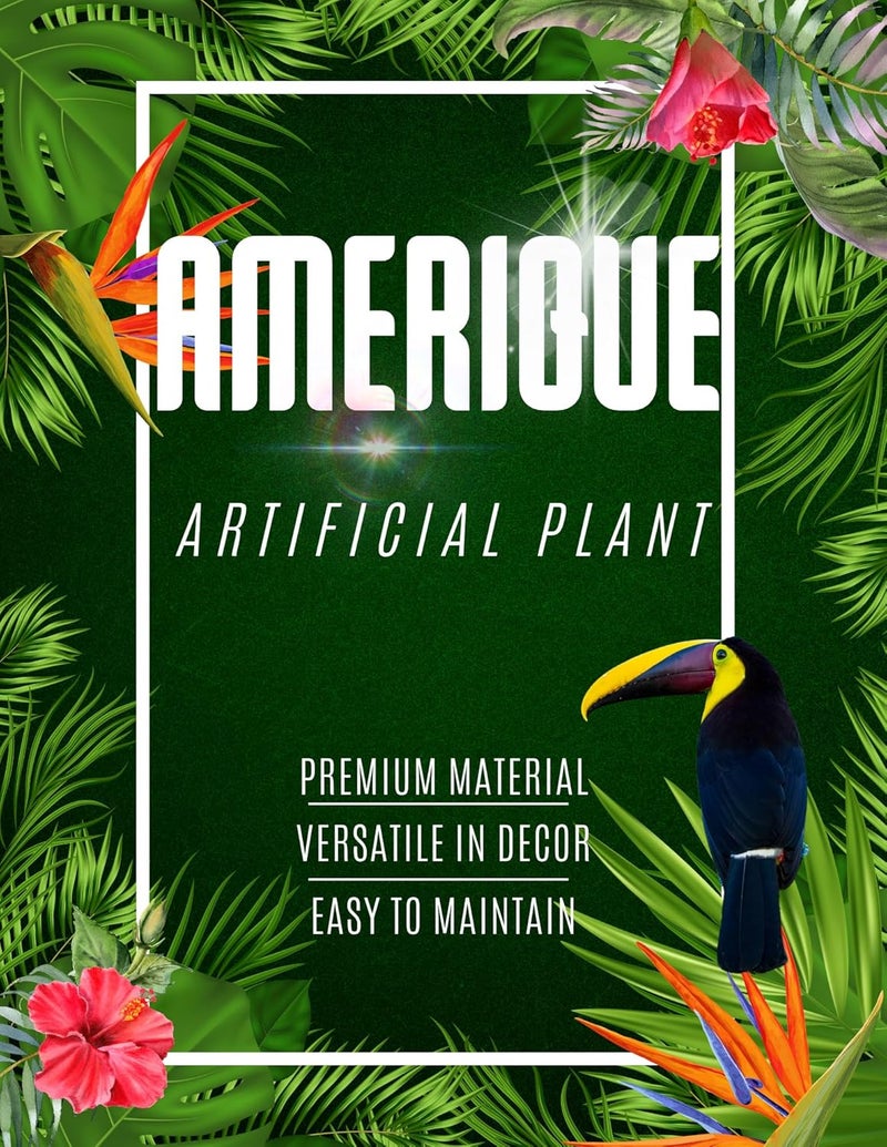 AMERIQUE 43 Feet Gorgeous Bamboo Tree Artificial Plant in Nursery Pot Real Touch Technology - Image 2
