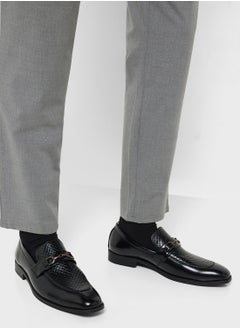 Robert Wood Texture Detail Classic Formal Slip Ons  - Image 5