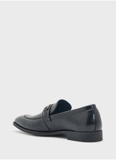 Robert Wood Texture Detail Classic Formal Slip Ons  - Image 2