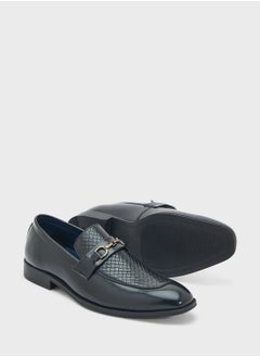 Robert Wood Texture Detail Classic Formal Slip Ons  - Image 3