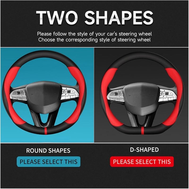 Isuzu D-MAX V-Cross Mu-X TAGA Suede Carbon Fiber Anti Slip Steering Wheel Cover Type O Carbon Fiber - Image 4