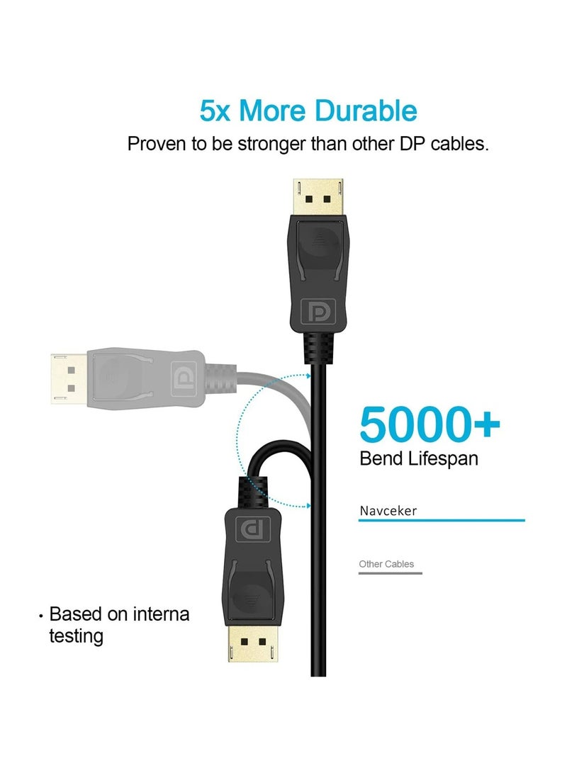 1.8 Metre Premium DisplayPort to HDMI Display Cable, 4K@60Hz, Full HD 1080p, Gold-Plated Plugs