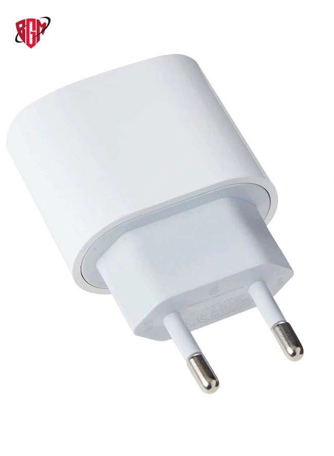 BGM Apple 20W USB-C Power Adapter 5cm - White - Image 3
