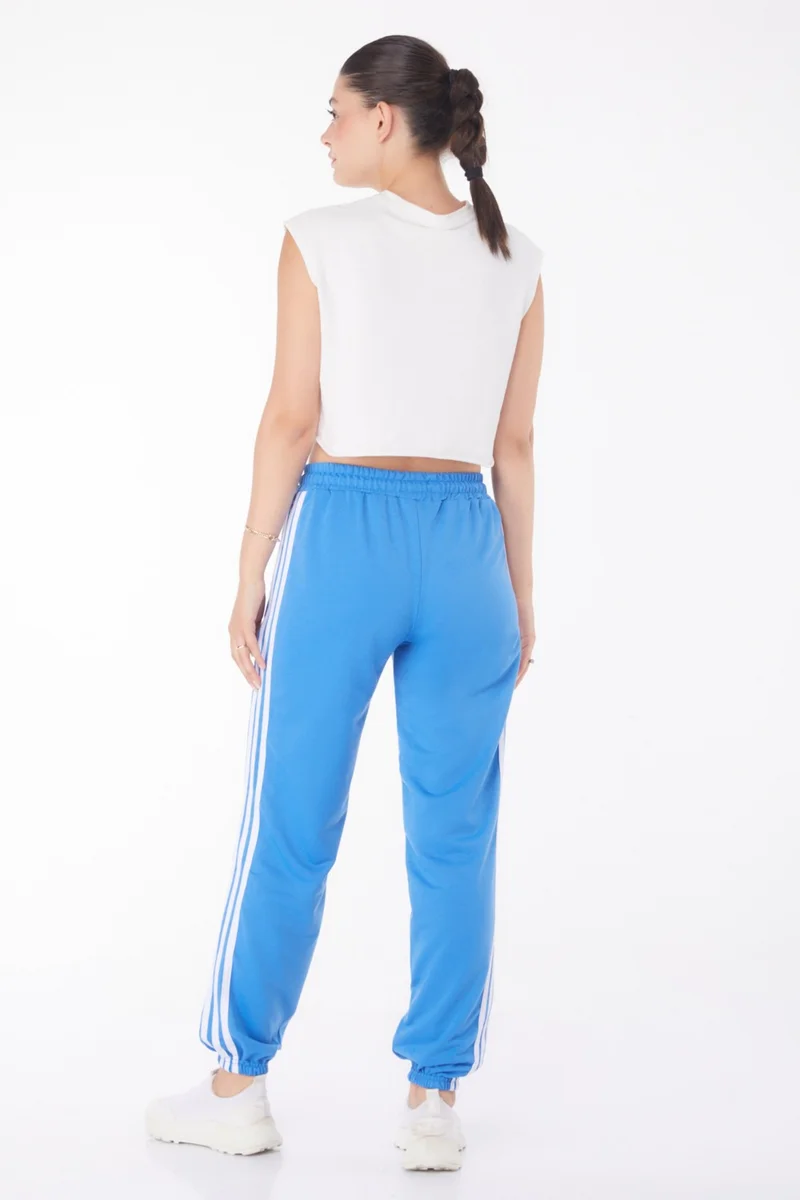 Tofisa Plain Mid Women's Blue Striped Sweatpants - 25953