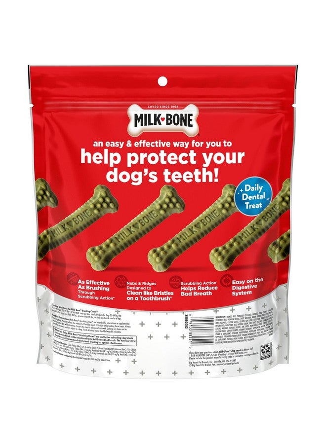 MILK-BONE Milk-Bone Brushing Chews Daily Dental Dog Treats, Fresh Mint Flavor, Small/Medium, 25 Count  - Image 3