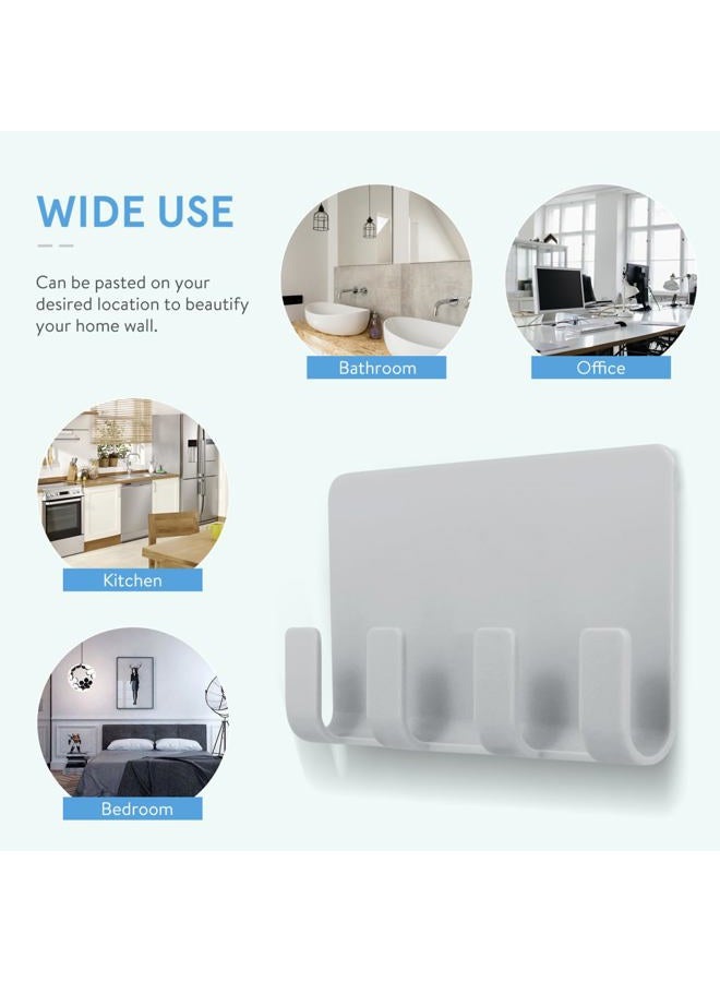 UKCOCO Cell Phone Wall Mount, 3 Pack Multi Purpose Plastic Phone Charging Dock Holder Shaving Razor Towel Hook Bracket for Smartphone Tablet eReader (Mixed Color) - Image 4