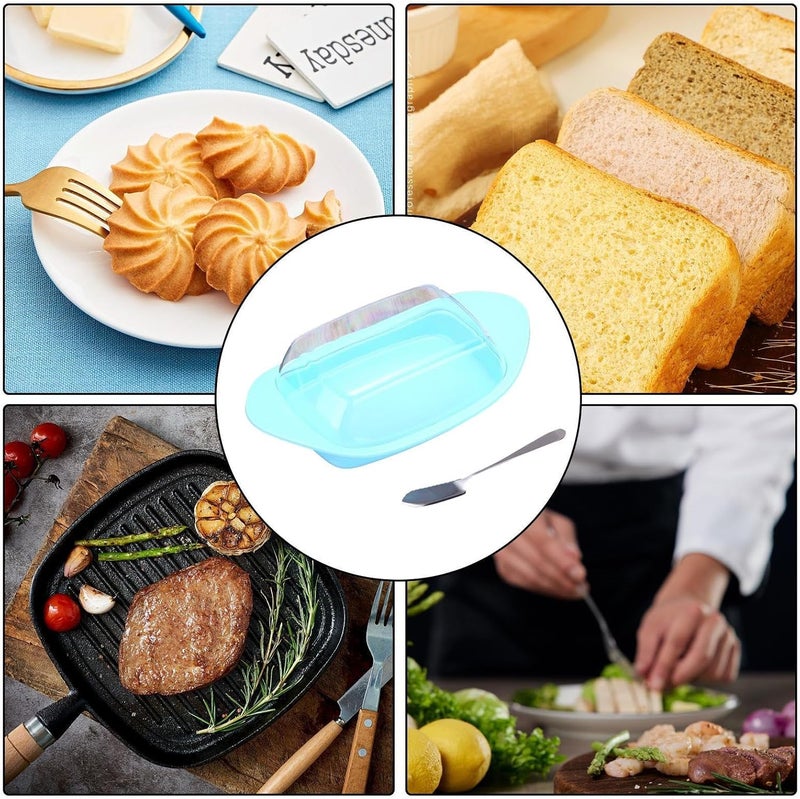 Butter Box | Dairy Food Holder with Cutter - Butter Container for Fridge,for Home Farmhouse Dining Room Restaurant Family Gathering Housewarming Birthday - Image 5