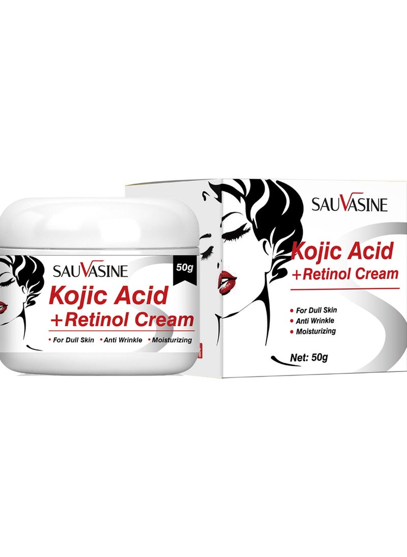 SAUVASINE - Kojic Acid Facial Cream Skin Care Moisturizing Brightening Skin Dark Spot Cream - Image 1