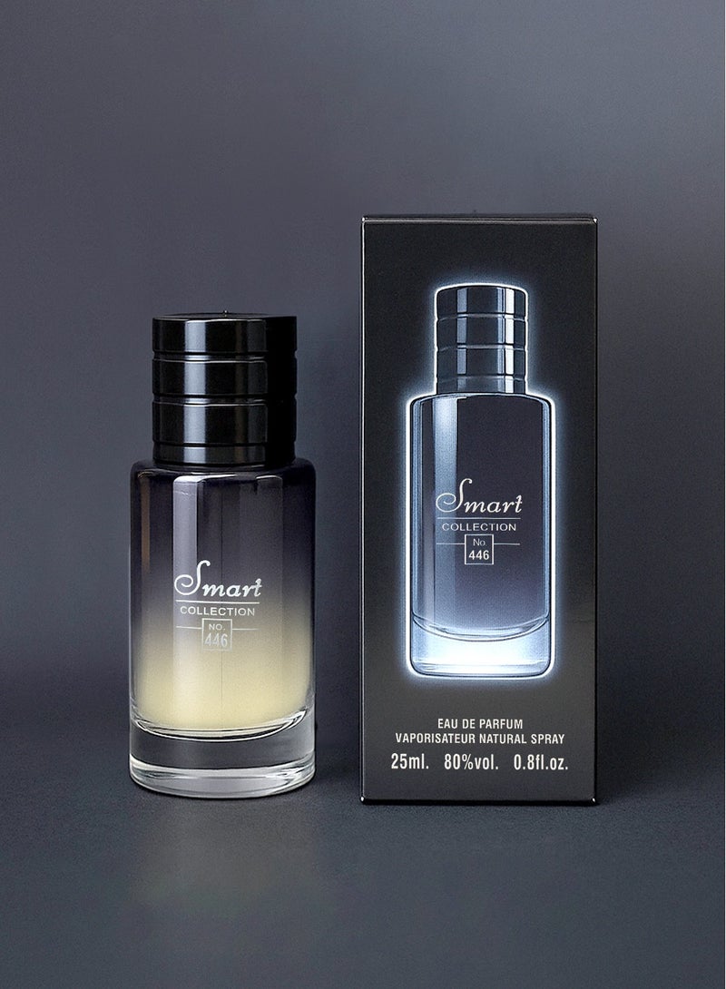 سمارت كولكشن  مجموعة عطور رجالية جريئة ذكية رقم 446 | عطر خشبي يدوم طويلًا للرجال - نفحات منعشة وعشبية | 25 مل أو دو بارفان - Image 1
