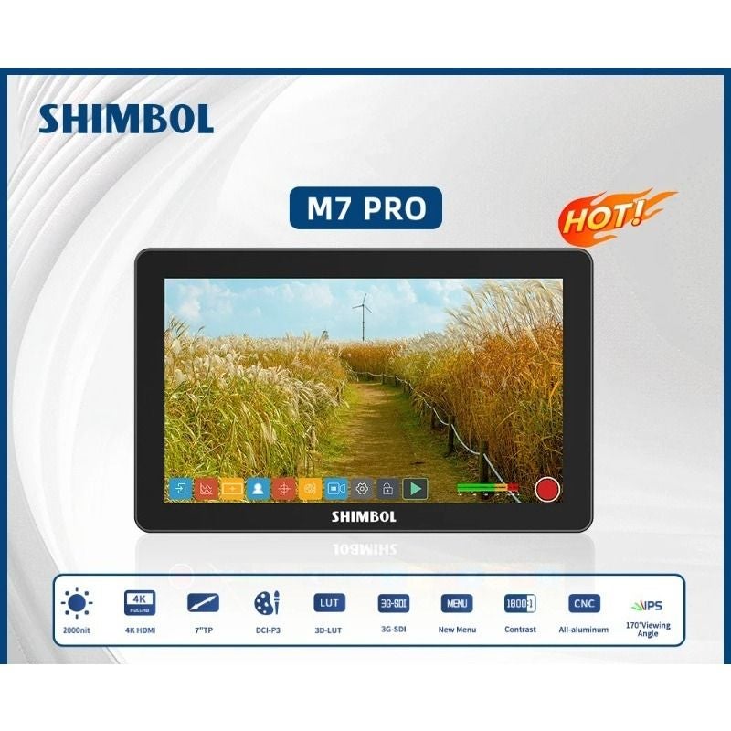 Shimbol M7 Pro Memory Master 7 inch 2200nit 4K IPS Hdmi Camera Field Monitor - Image 2