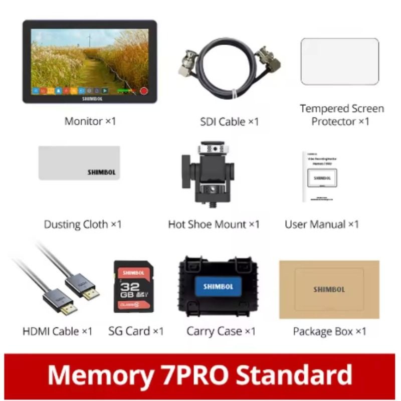 Shimbol M7 Pro Memory Master 7 inch 2200nit 4K IPS Hdmi Camera Field Monitor - Image 3
