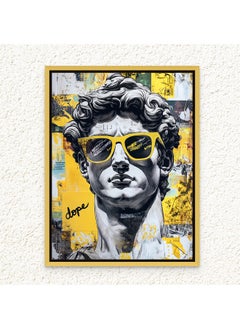 Art Decor Art Decor Framed Canvas Wall Art of Famous Sculpture Pop Art Greek Portrait Statue Italian Renaissance Street Graffiti Print Wall Décor for Home Office Living Room Bedroom Gifting  - Image 1