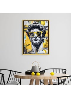 Art Decor Art Decor Framed Canvas Wall Art of Famous Sculpture Pop Art Greek Portrait Statue Italian Renaissance Street Graffiti Print Wall Décor for Home Office Living Room Bedroom Gifting  - Image 2