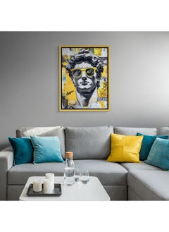Art Decor Art Decor Framed Canvas Wall Art of Famous Sculpture Pop Art Greek Portrait Statue Italian Renaissance Street Graffiti Print Wall Décor for Home Office Living Room Bedroom Gifting  - Image 4