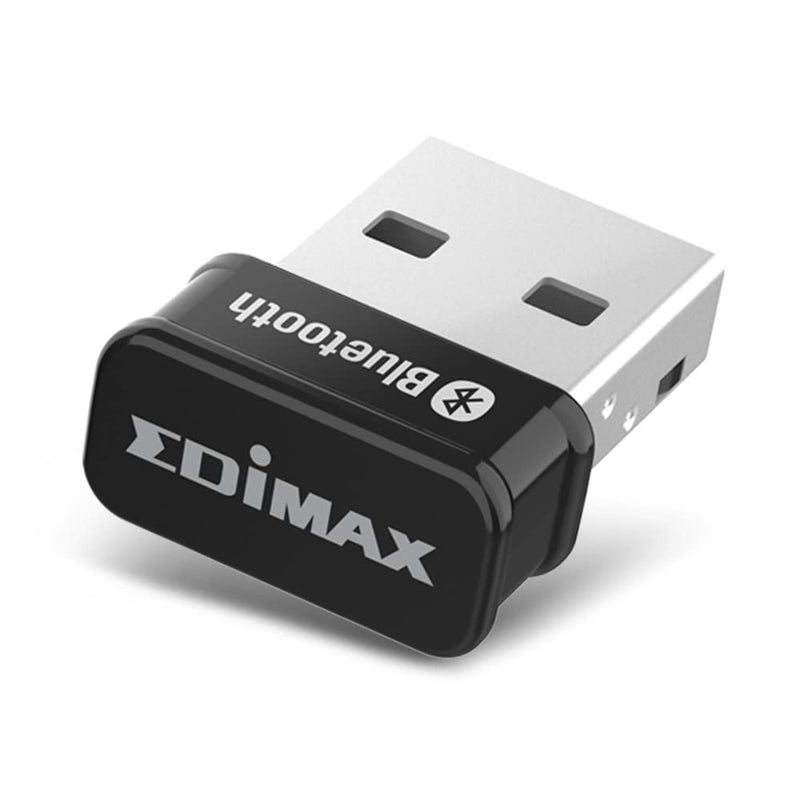 Edimax Bluetooth Adapter for PC, BT 5.0 EDR Nano USB Dongle, Fast Transfer, Bluetooth Headphones Headset Speakers Keyboard Mouse, Win 10/11 Plug-n-Play, Linux/Mint 21 Plug-n-Play, BT-8500 - Image 1