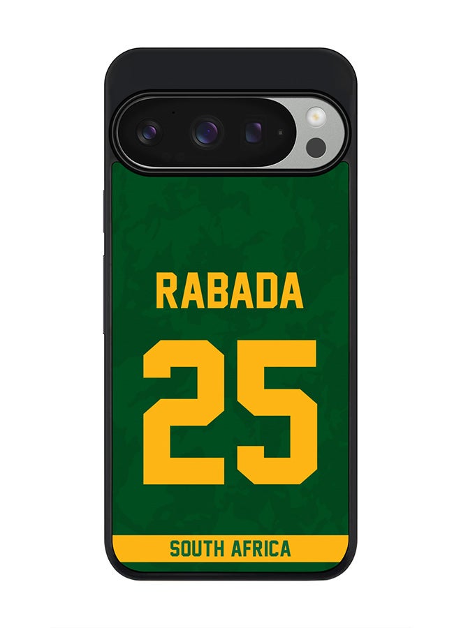 Stylizedd For Google Pixel 9 Pro Case,Slim fit Camera Protection, Shockproof Thin Phone cover - South Africa Kagiso Rabada, Jersey No 25 - Image 1