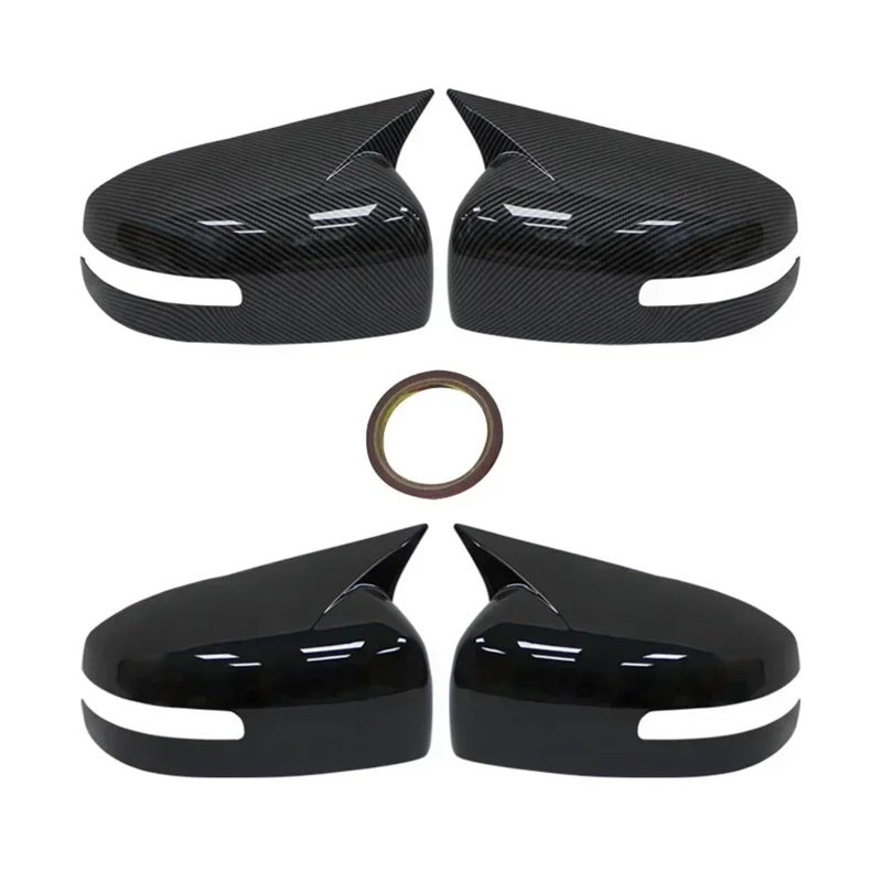 Gloss Black Rearview Mirror Cover Compatible With Lancer X 2008 2016 - Image 4