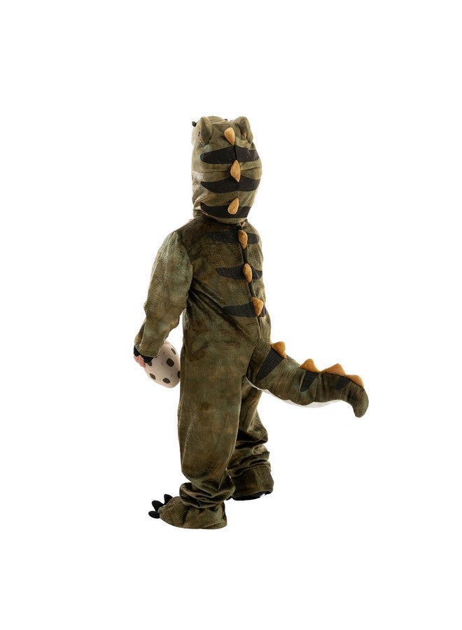 Spooktacular Creations Spooktacular Creations Halloween Realistic T-rex Costume Outfit Dinosaur Jumpsuit with Egg for Kids Toddler Dress-up Party  - Image 4