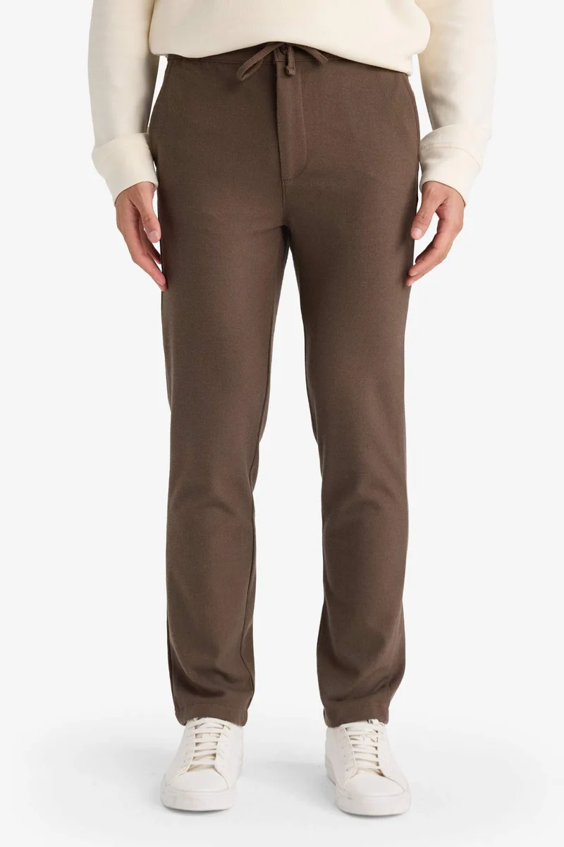 Defacto  Regular Fit Pocketed Straight Leg Trousers for Men | Best Price UAE