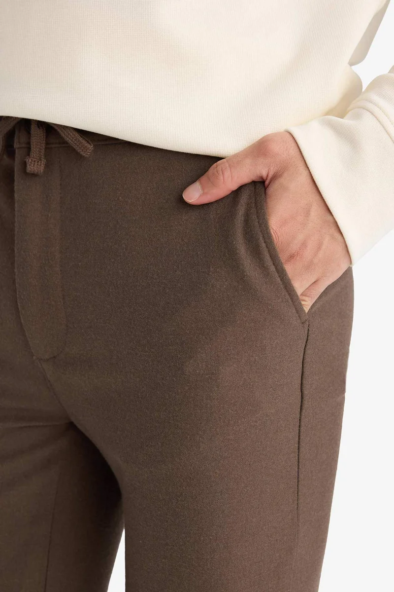 Defacto  Regular Fit Pocketed Straight Leg Trousers for Men | Best Price UAE