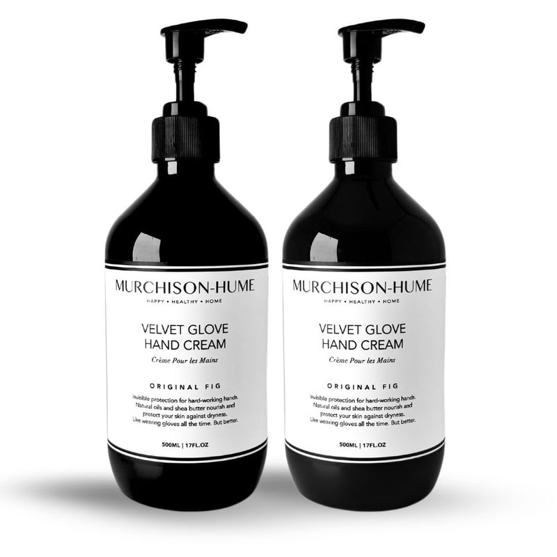 Murchison-Hume MurchisonHume Velvet Glove Hand Cream with nourishing Fruit Extracts and Plant Seed Oils for lasting 24hour protection against dryness nongreasy Original Fig Pack of 2